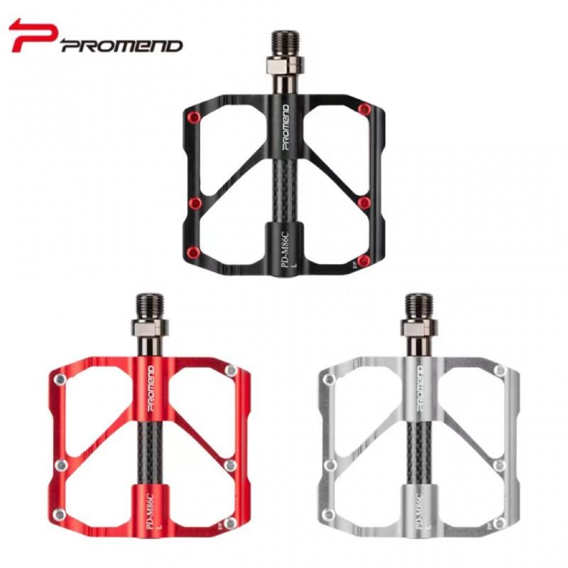 PROMEND Bicycle Pedals R87C Road Bike Carbon Fiber Bearing MTB 3 Sealed Bearings