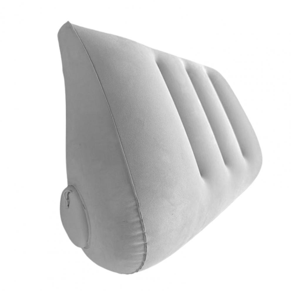 Inflatable Cushion Pillow Lightweight Portable Triangular Wedge Pillow with Dual Inflation Mode Built-in Pump Posture Support