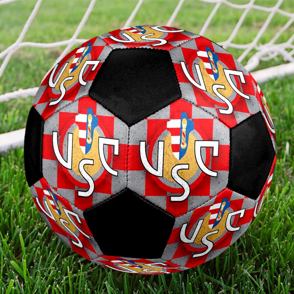 US Cremonese Indoor Soccer Ball Colorful Machine Stitched PVC Size 5 Team Training Competition Ready Durable High-Bounce Cool Sports Gift