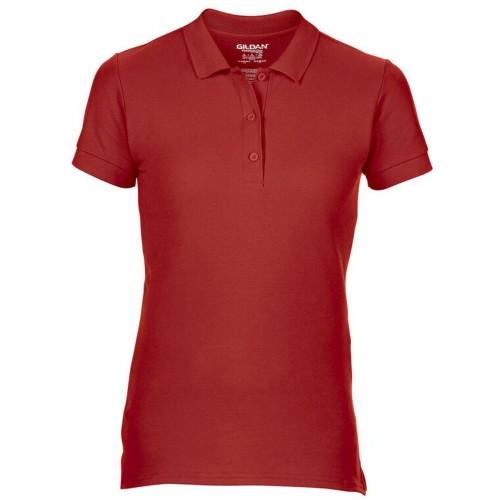 Gildan Womens/Ladies Double Piqué Polo Shirt M nero