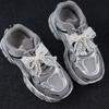 1 Pc Lace pearl bow Shoe Shoelaces Charms for Sneakers Decorative Shoe Flower Buckle Decorative Shoe Fashion Charm Accessories
