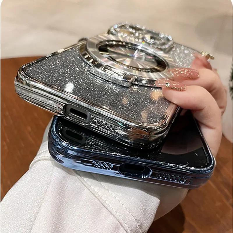 Luxury Magnetic Suction Stand Phone Case for Samsung Galaxy M55 M54 M53 M52 M51 M34 M33 A750 73 72 4G 5G 71 70 55 54 53 52 35 34