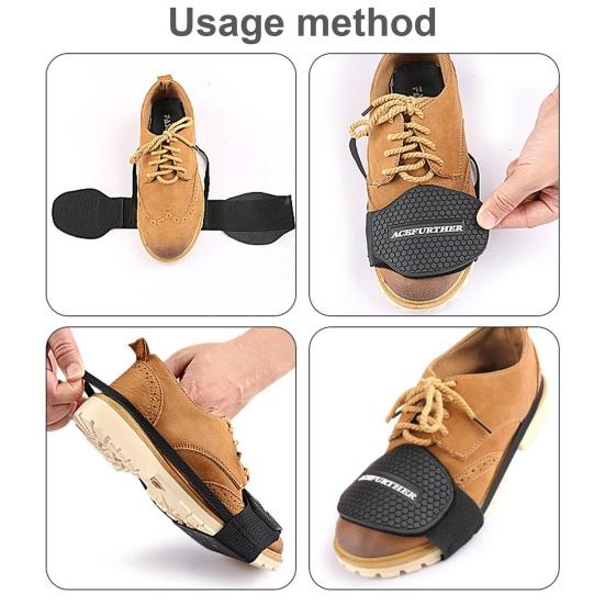 Motorrad Schalthebel Pad Boot Abdeckung Schwarz Gummi Schutz Kupplung Schuh Pads für Männer