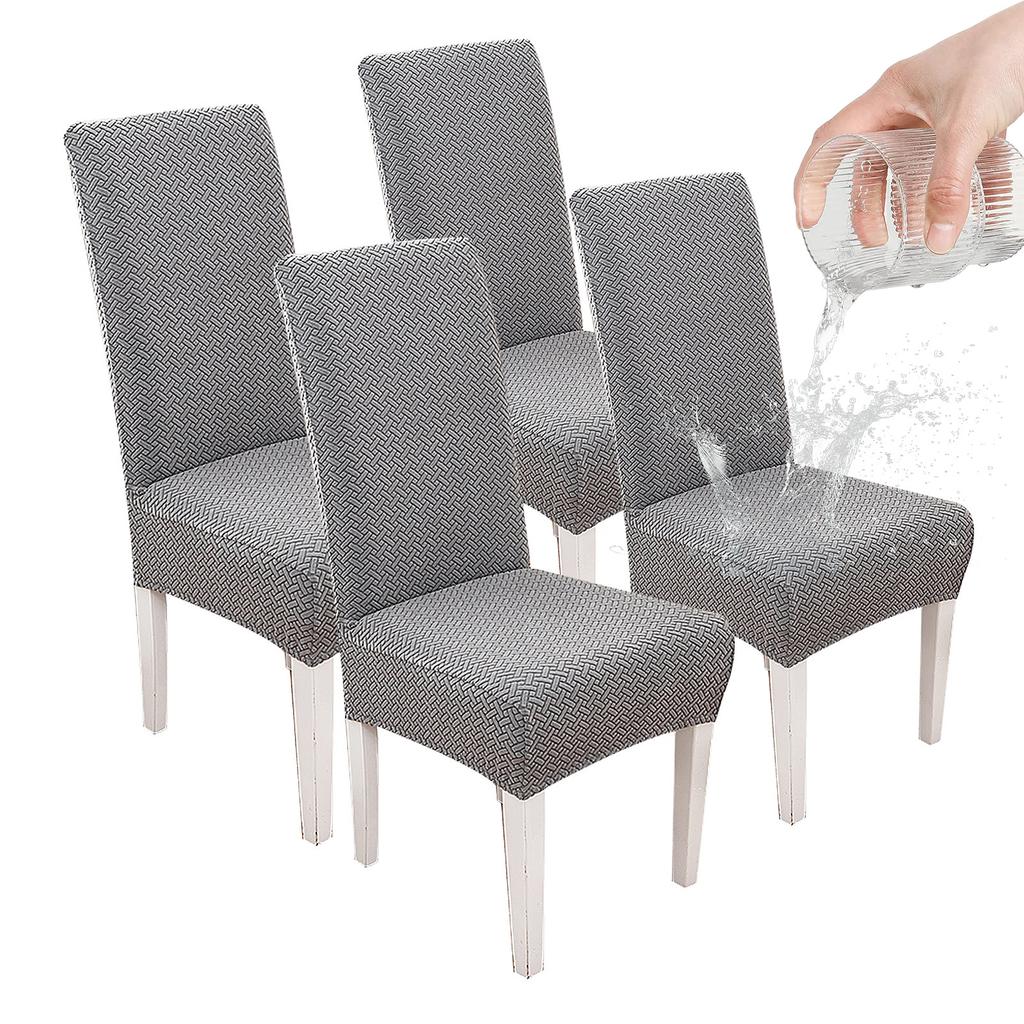 Capa de Cadeira Jacquard para Casa com Película de TPU 100% Impermeável Elástica Universal Lavável e Anti-Manchas