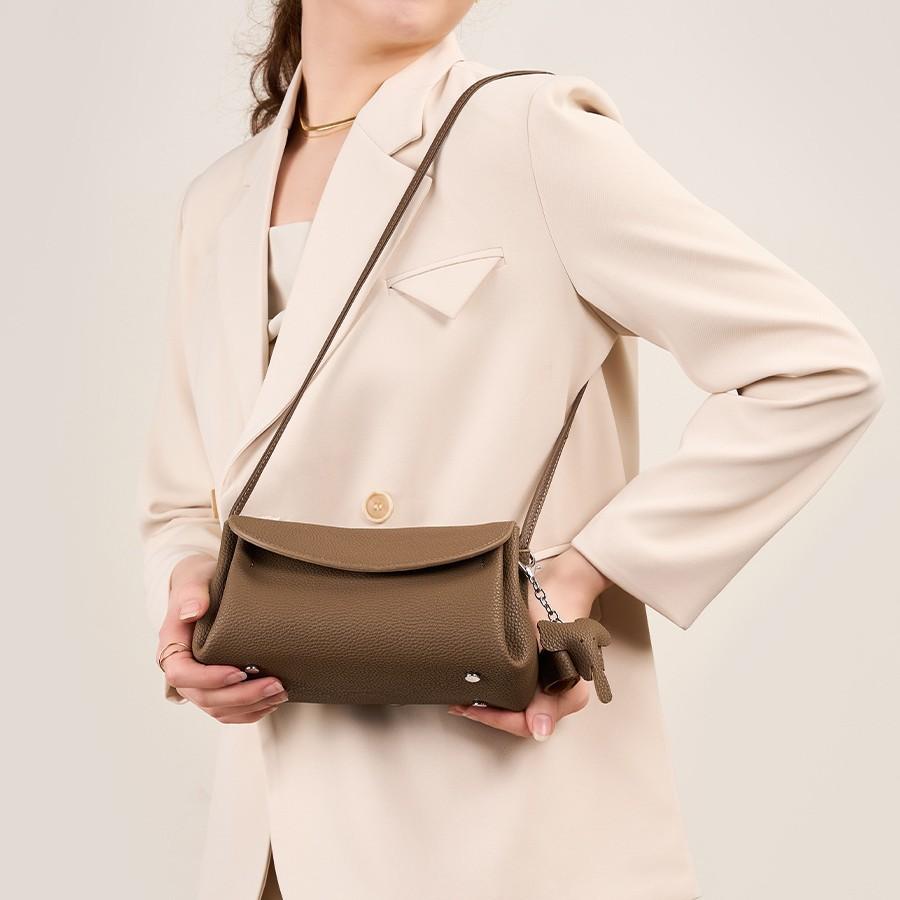 Crossbody Bag for Women, 2025 New Trendy High-end Fashion Summer Mini Exquisite Genuine Leather Soft Leather Small Bag for Women