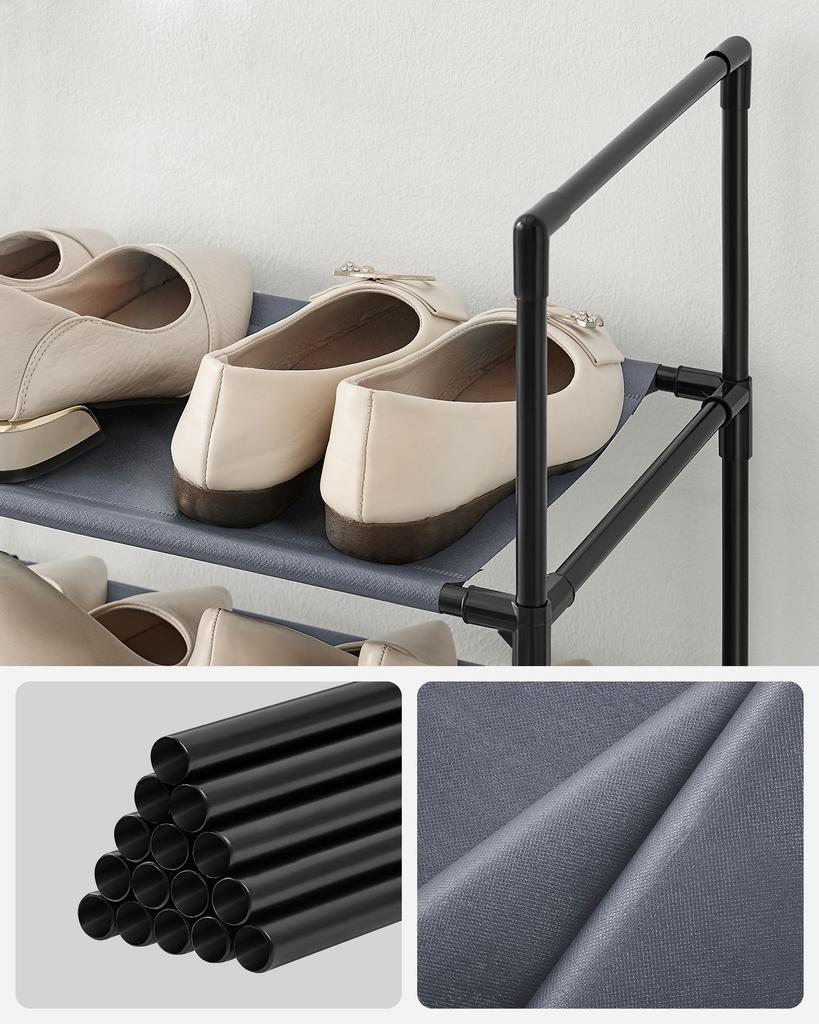 Modułowa Szafka Na Buty 10 Półek Szara