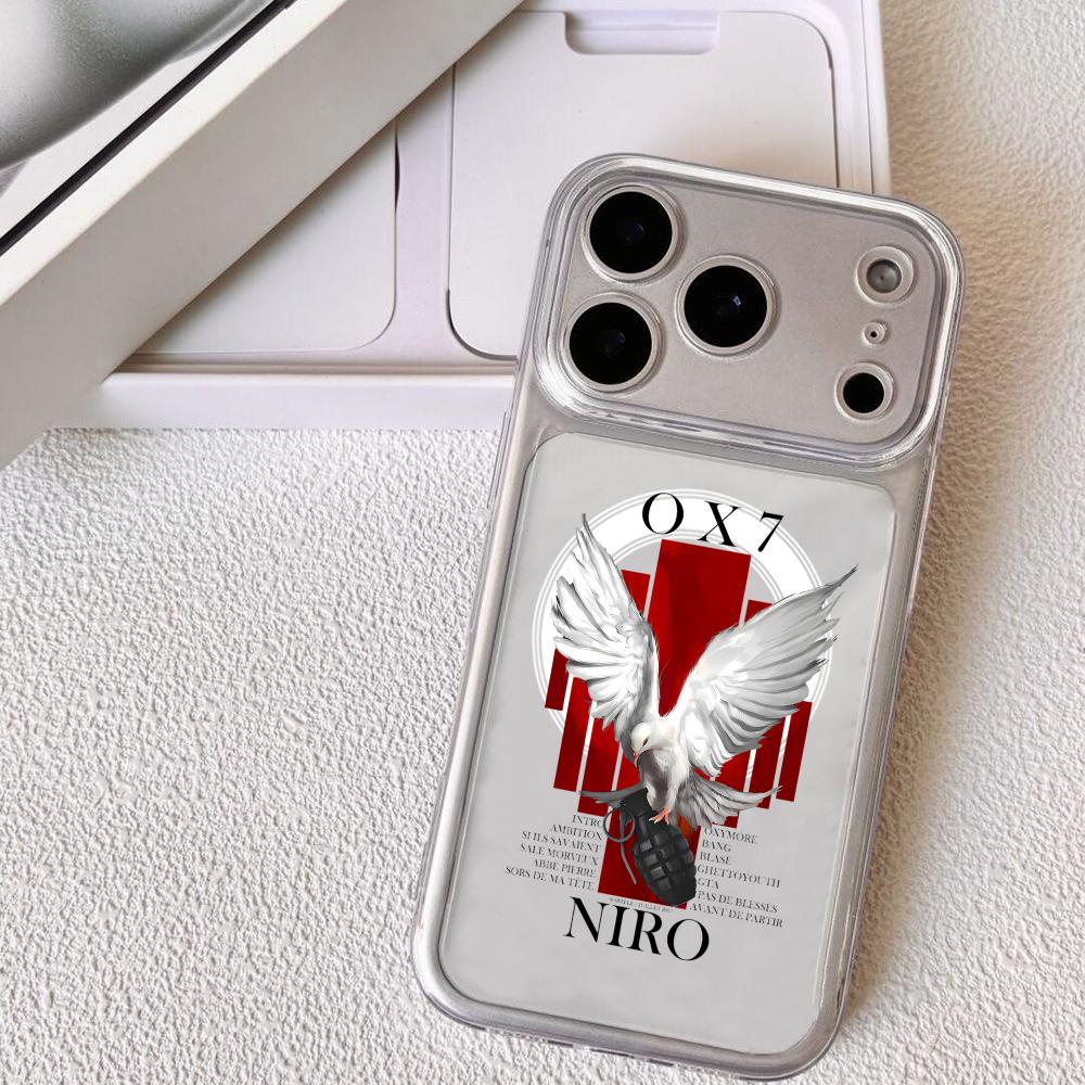 

Rapper N-NIRO OX7 Phone Case For iPhone 17 16 15 14 13 12 Pro Max Plus With Magnetic Crystal Clear Case Wireless Charge iPhone 12 Pro Max