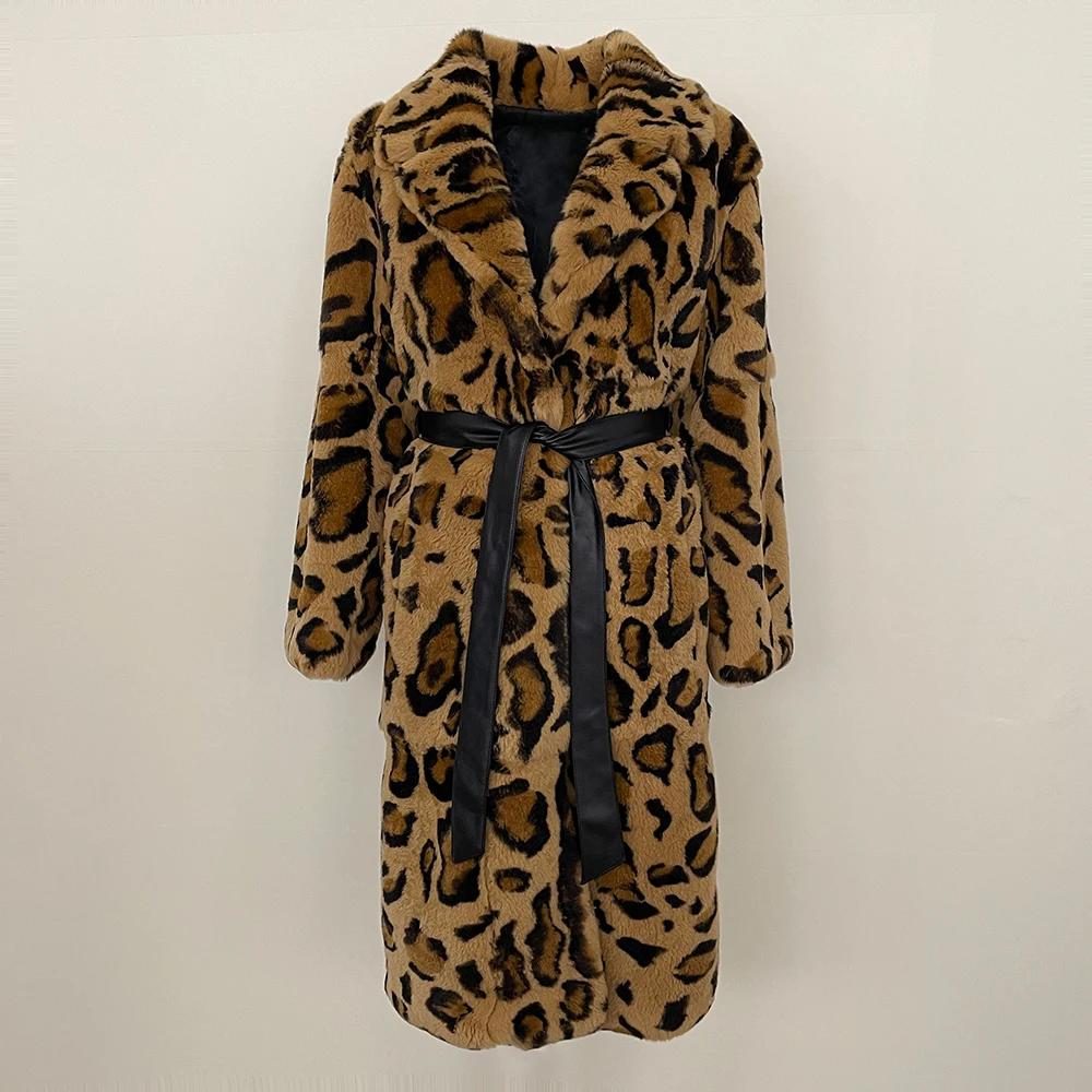 

OFTBUY 2024, осенне-зимняя расширенная цельнокожаная универсальная куртка из импортного меха кролика рекс, женская модная теплая шуба с мехом XXXL