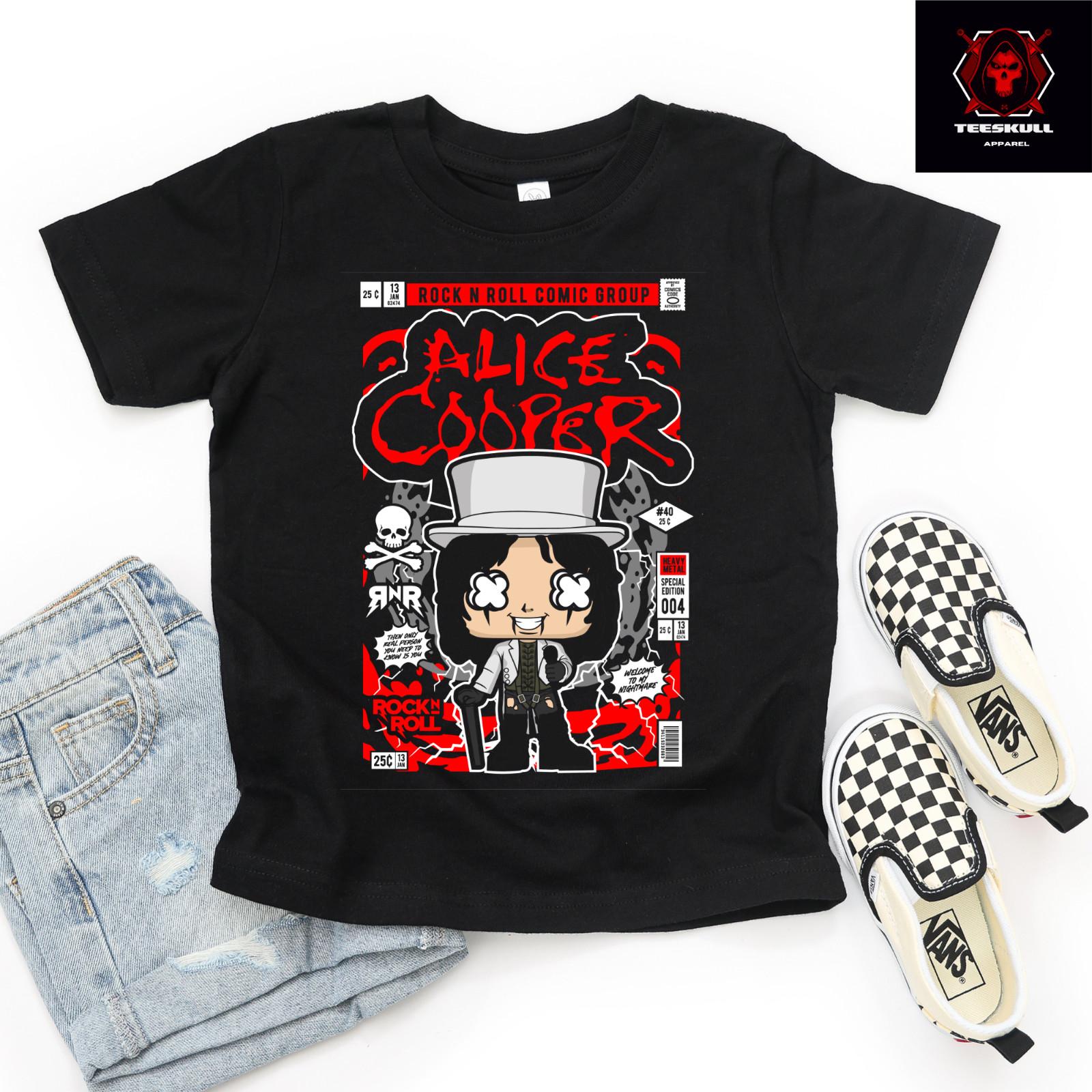 Alice Cooper Classic Rock Legend Top Premium Quality Soft Cotton T-Shirt 4XL