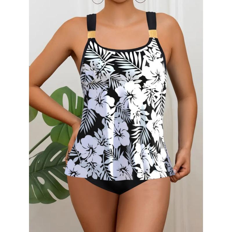 Flower Print Bikini Swimwear Swimsuit Women High Waist Bikini Push Up Bandeau Bathing Suit Female Fashion Beach Wear