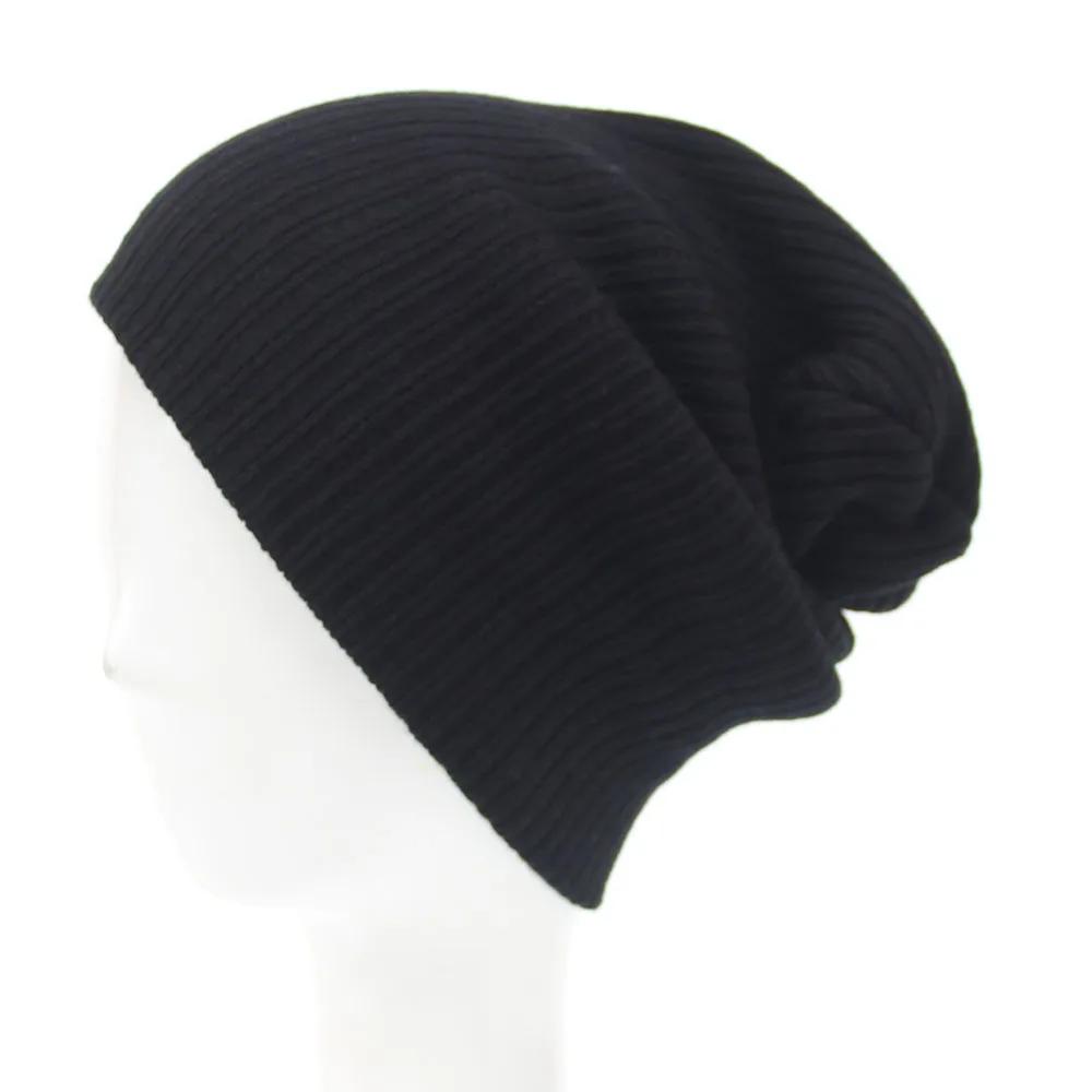 Elastic Solid Color Warm Knitted Hat New Simple Soft Thin Knitted Hat Outdoor Warm and Cold Resistant Fashionable Hat