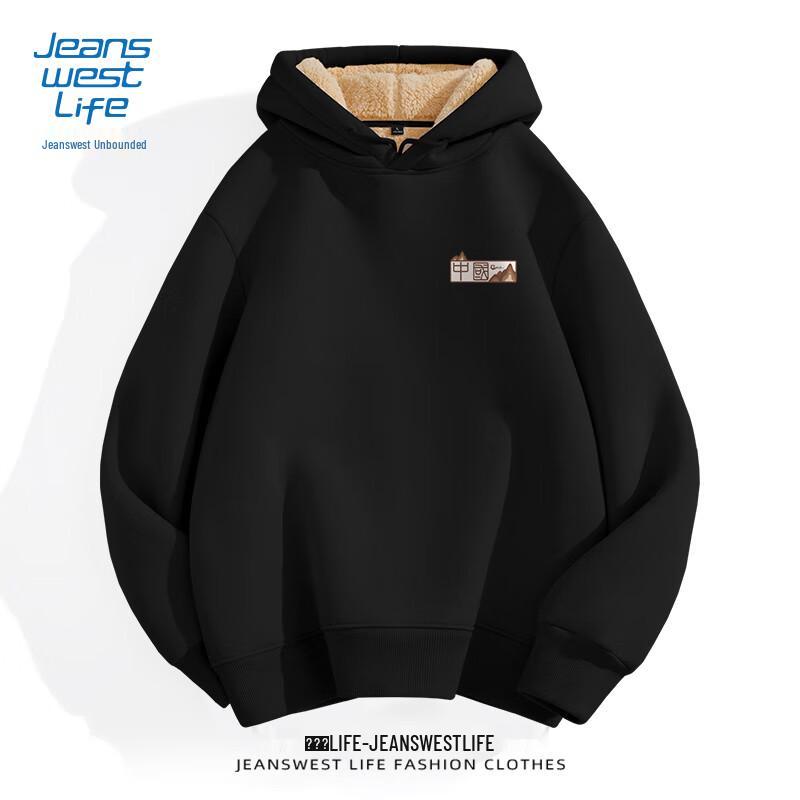 

JEANSWEST LIFE Men s National Trend Fleece-lined Hoodie L