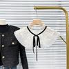 Autumn/Winter Detachable Wool Embroidered Lace Ruffle Collar Dickey
