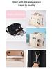 Trendy Multi-Functional Canvas Mommy Bag - Fashionable Mother & Baby Shoulder Messenger