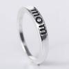 European And American Style Mom Mother Dad Ring Silver Plated Alloy Jewelry Wholesale Mother's Day Gift Accessories