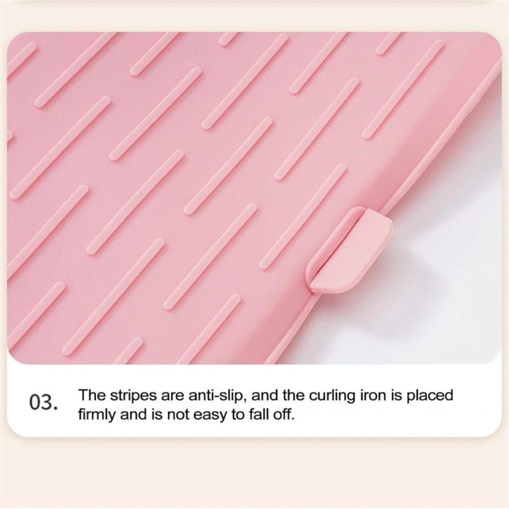 New Silicone Hair Curling Wand Cover Heat Insulation Anti-scald Curling Iron Insulation Mat Hair Curling Iron Storage Bag Travel