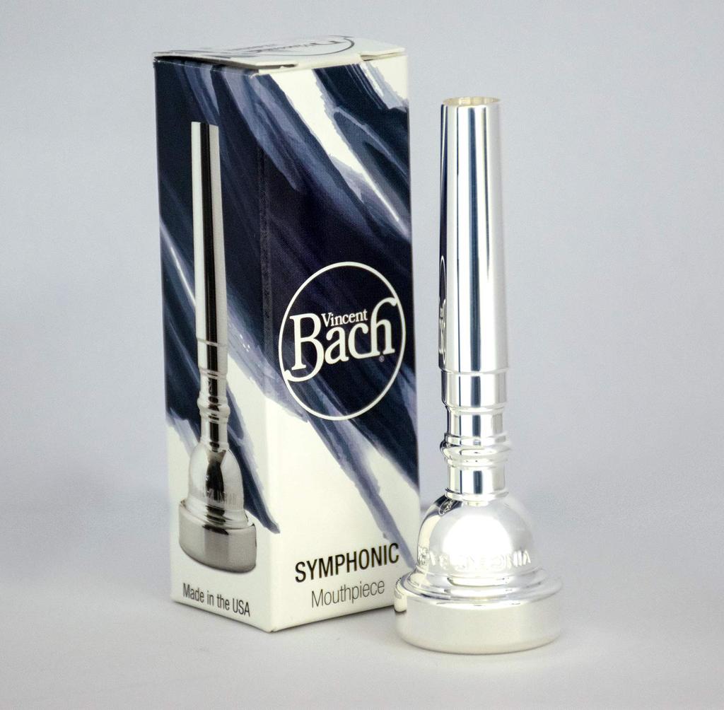 Bach Symphonic Trumpet Mouthpiece, 3C/26/24, Silver-Plated Finish