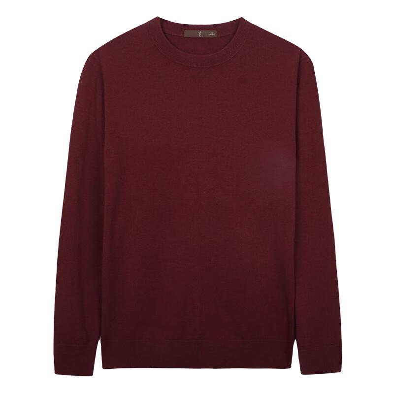 Men's Pure Merino Wool Crew Neck Pullover Sweater