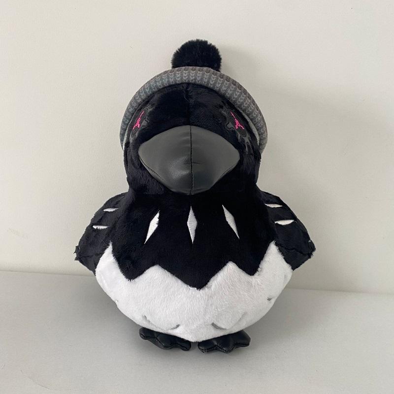 20cm Morddrohnen Uzi Krähe Plüschtiere Weiches Kuscheltier Krähenmörder Uzi Rabe Kissenpuppen Für Kinder Geburtstag Weihnachten Gi