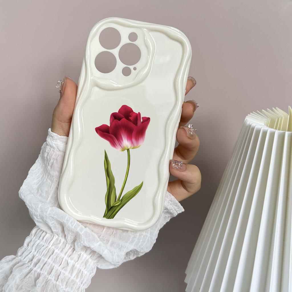 LZ16 Flower Clear Soft Wave Phone Cases for iPhone 15 13 Pro Max 12 Mini 14 8 Plus XS Max XR 6 Protection Back Cover