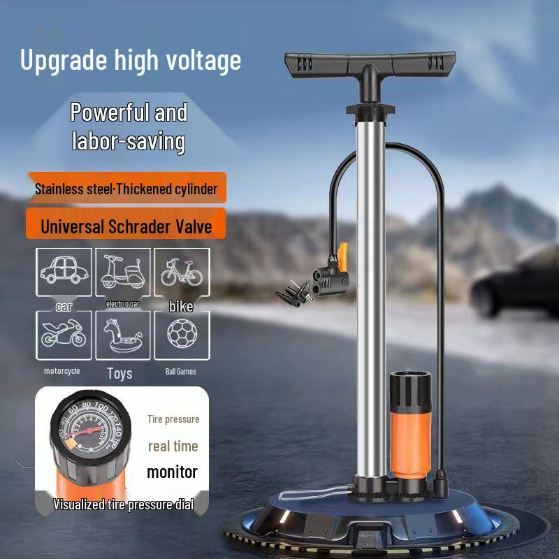 High-Pressure Electric Air Pump for Bikes, Cars, Motorcycles, and Sports Equipment.