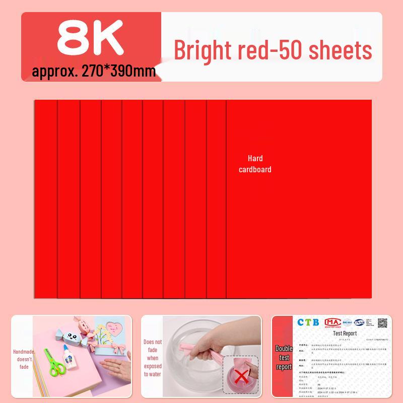 Macaron barevný karton A3/A4 4K/8K Origami papír pro studenty a pop-up knihy