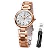 Women's Quartz Wristwatch Lightweight Waterproof Stainless Steel Luminous Night Light Gift
