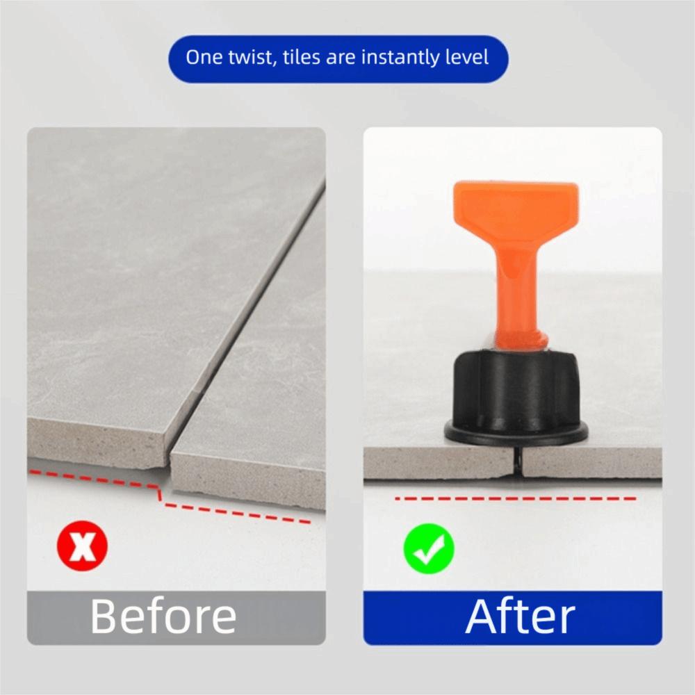50pcs 0.9mm Tile Leveler Spacers Floor Tile Leveling Tile Laying Construction Tile Laying Clips Leveling Clips Spacers Tools