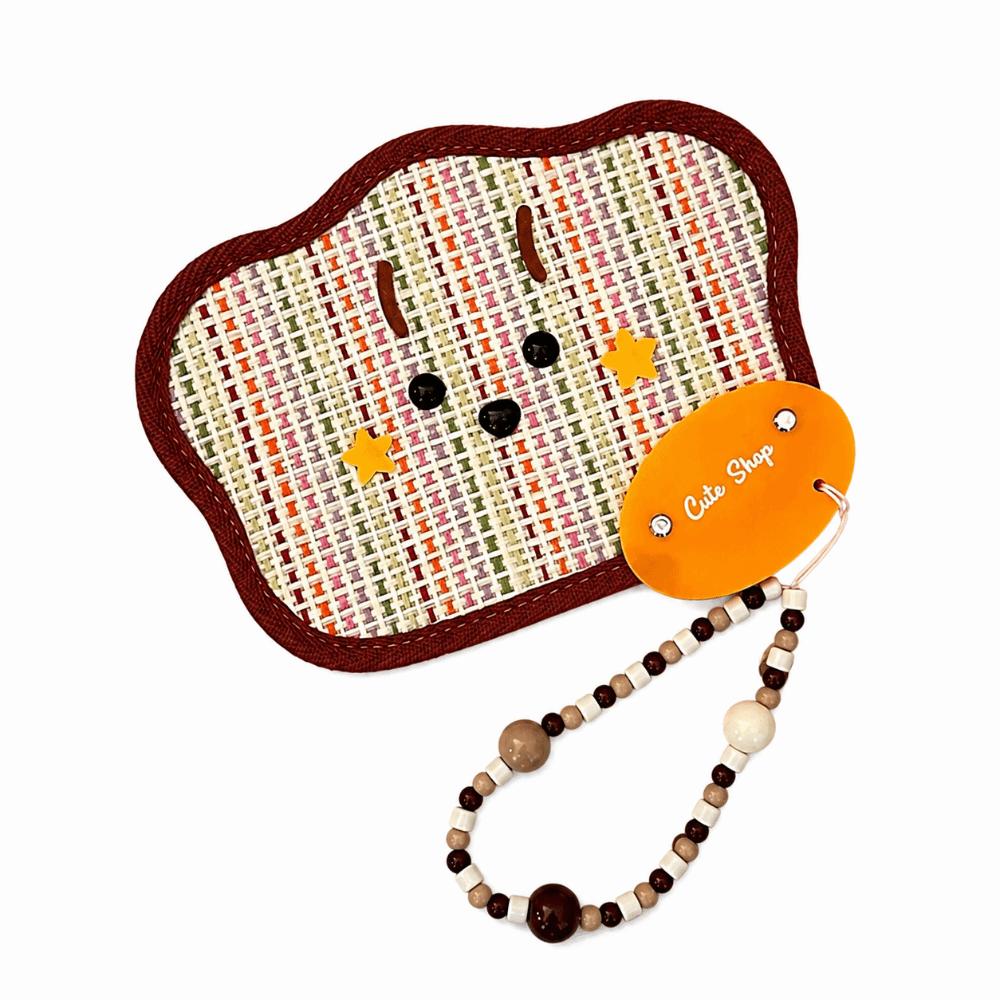 Cartoon Animal Animal Shaped Palm Fan Cattail Woven Handheld Fan Cattail Hand Fan  Photo Prop