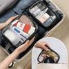 1/3PCS Waterproof Cosmetic Bag Portable Portable Cosmetic Storage Bag Large Capacity PVC Transparent Wash Bag Travel Storage Bag