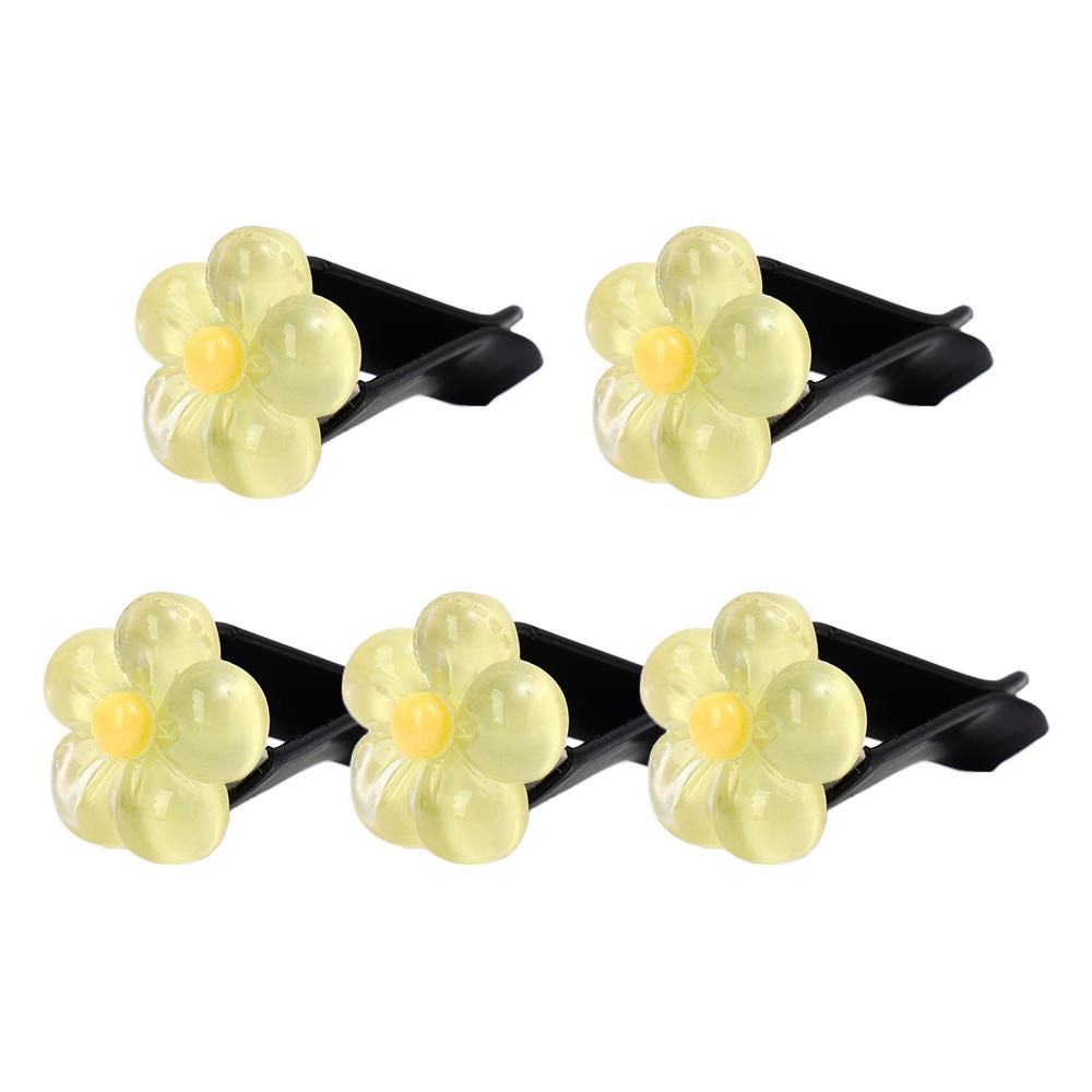 Car Air Outlet Decorative Clip Daisy Auto Air Conditioning Vent Crystal Daisy Resin Ornaments Car Interior DIY Decor Accessories