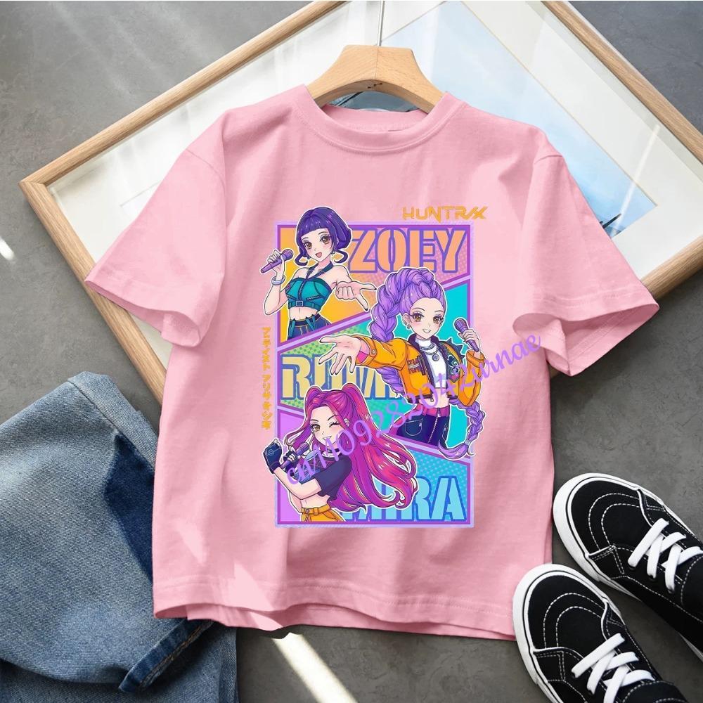 Baby Girls T Shirt Children's Clothing KPop Demon Hunters Fans Gifts Kids Clothes Fashion Casual Tops