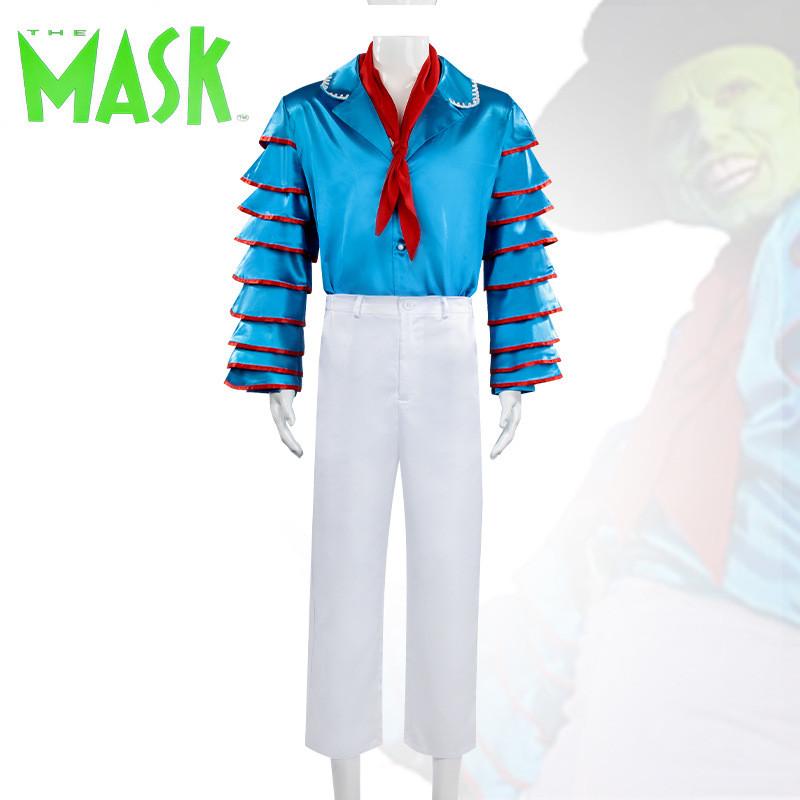 Disfraz Cosplay de La Máscara con Poliéster Spandex para Halloween y Actuaciones en Escenario