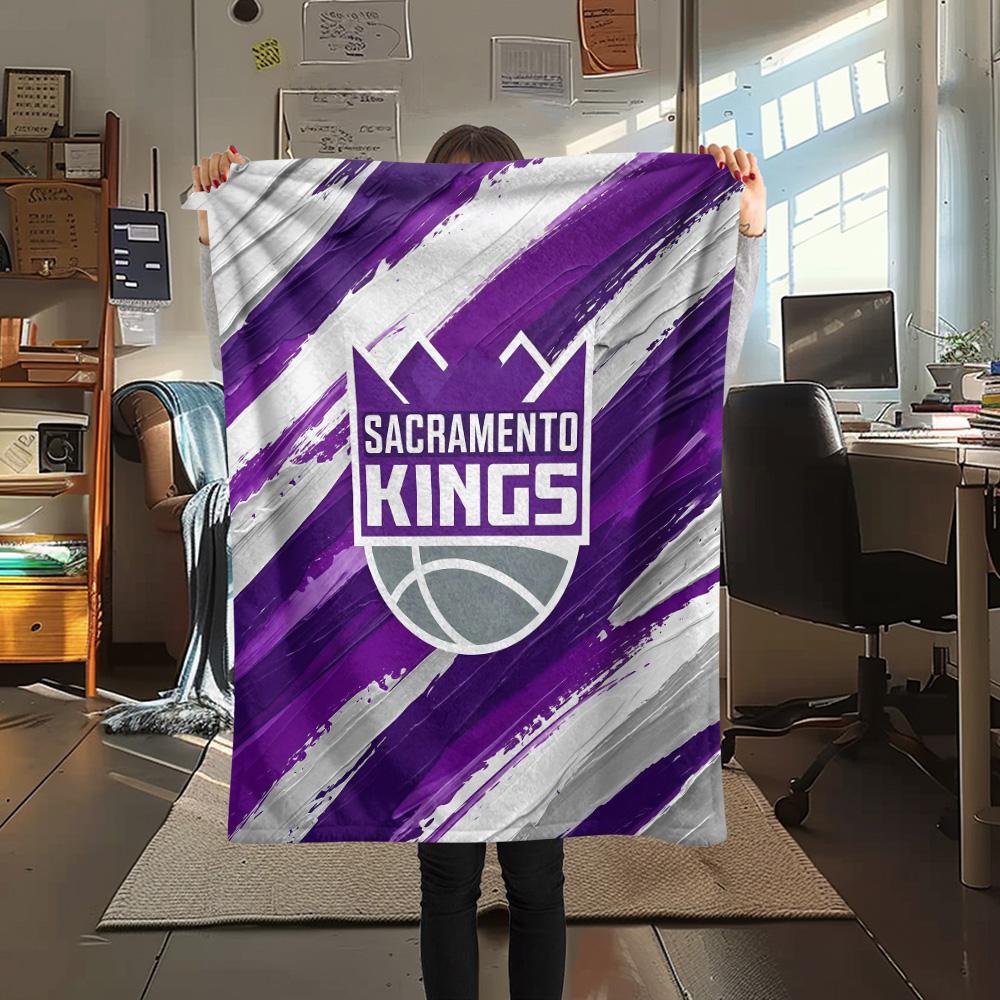 Sacramento Kings Flannel Blanket, High quality Comfortable for All Seasons, Home Decor, Warmth and Comfort