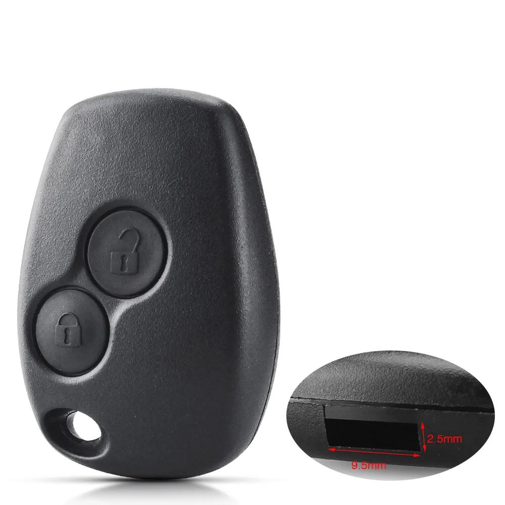 Dandkey 2/3 Buttons Remote Car Key Shell Case For Renault Espace Laguna Duster Logan Dacia Sandero Clio Kangoo Nissan No Blade