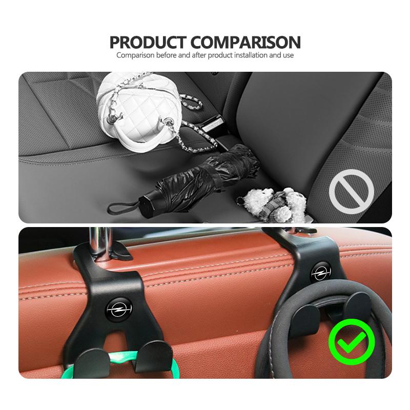 Car Rear Seat Hanging Holder Organizer Back Seat Headrest Hook For Opel Corsa D Astra G H J K F Mokka C Zafira B Vectra