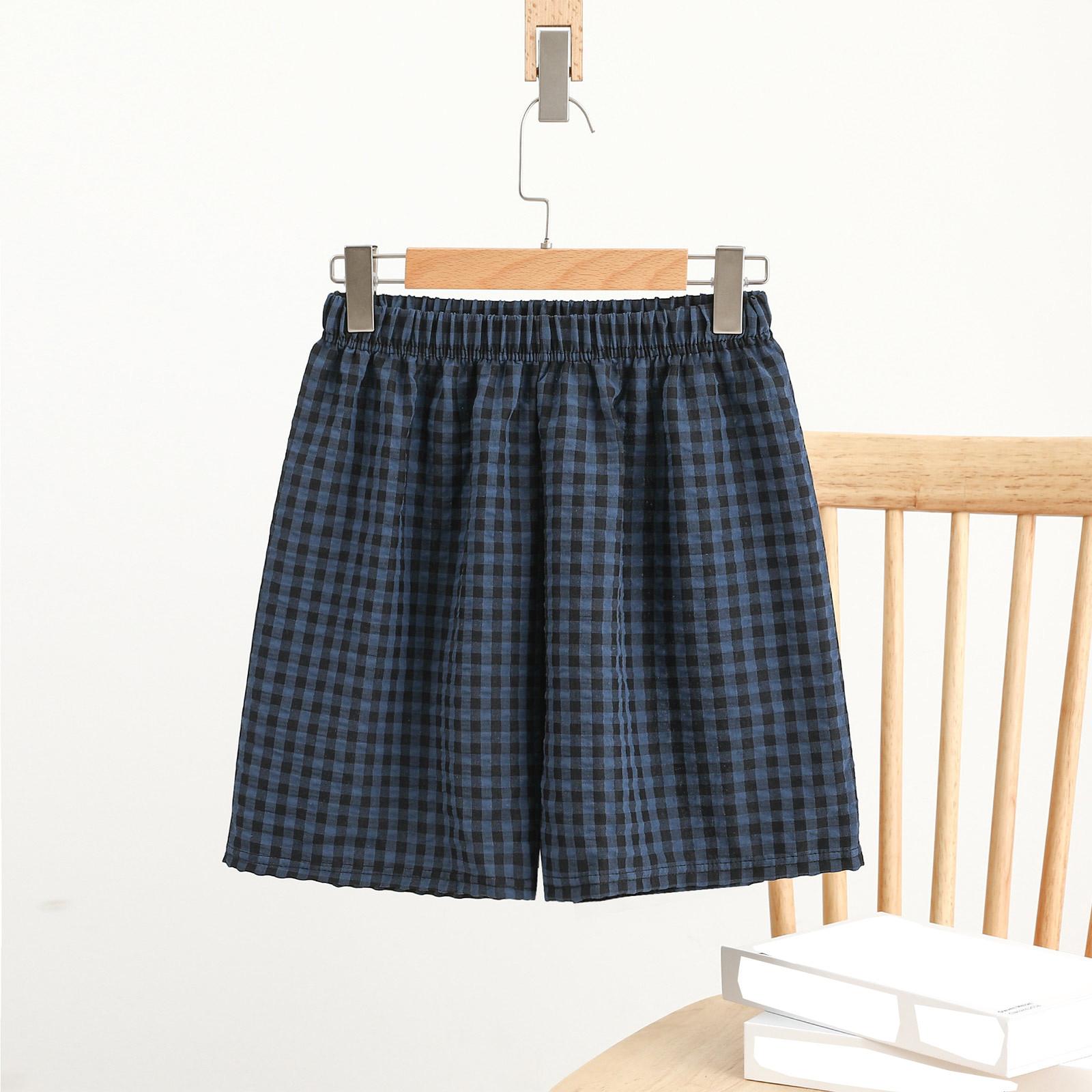 

Подростковые шорты из мягкого хлопкового льна с карманами, мягкие застежки на пуговицы, без молнии, облегающие шорты M тёмно-синий