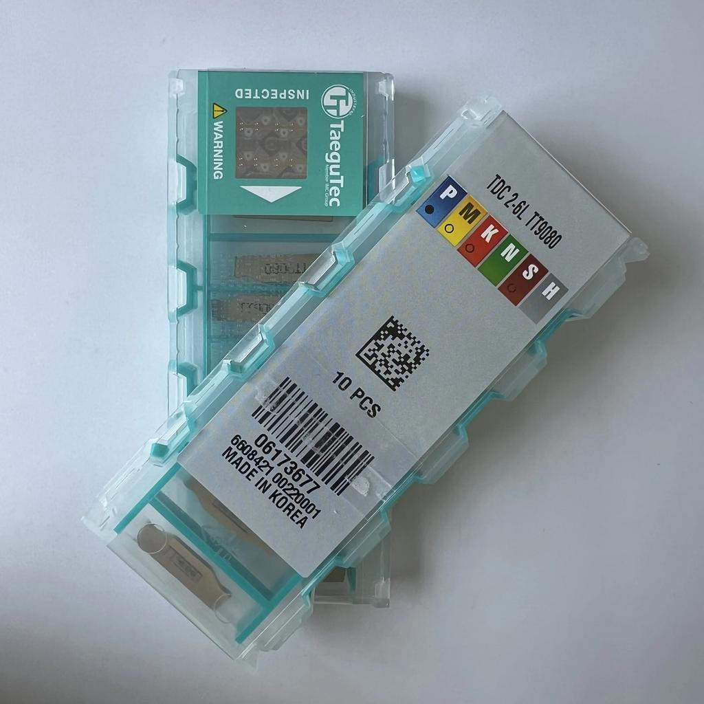 TaeguTec / TDC2-6L TT9080 / Original Carbide Blade 10 Pcs