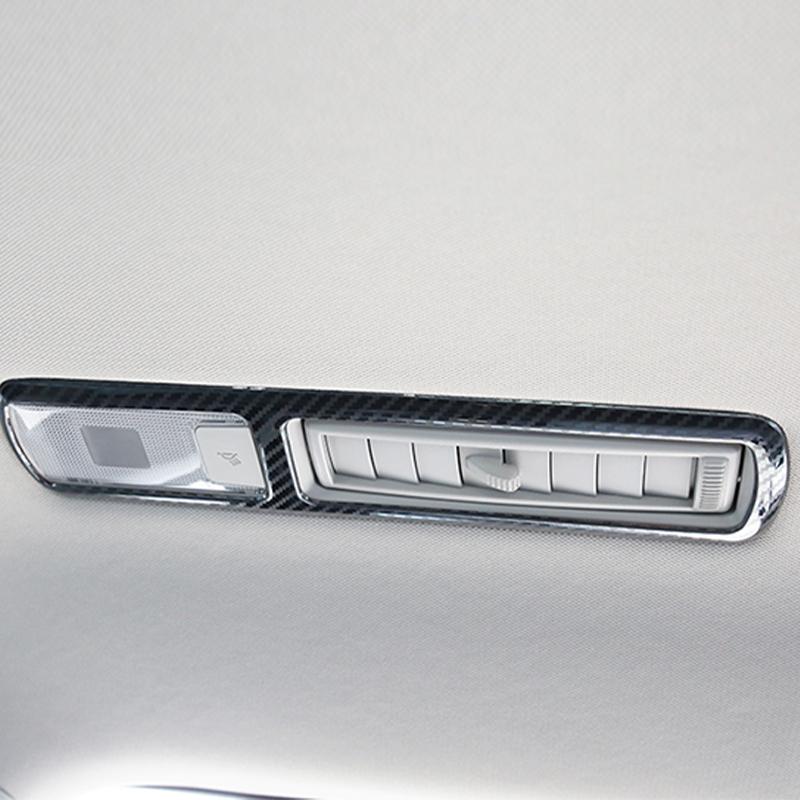For Toyota Highlander XU70     2024 Hybrid Stainless Steel Car Internal Roof Vent Frame Cover Trim Stickers