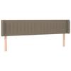 VidaXL LED Headboard Bedroom Furniture Double Bed Accessory Head of Bed Frame Interior Taupe 3123484