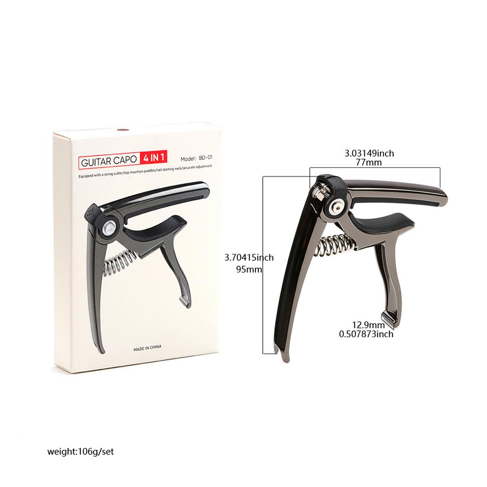 Guitar Capo Zinc Alloy Electronic Guitar Capo Lightweight Universal Acoustic Classical Electric