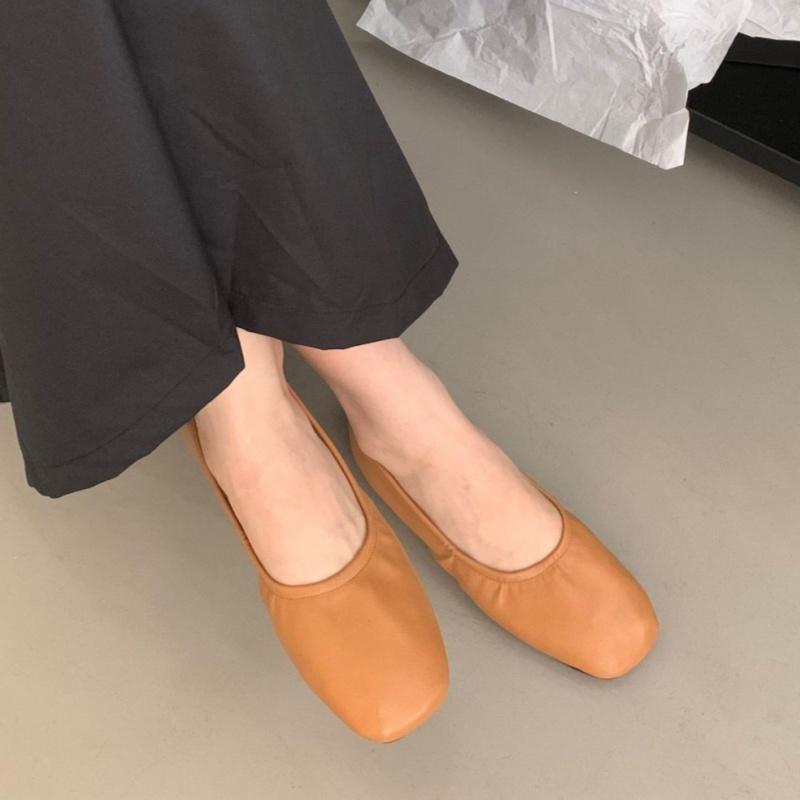 Fashion Soft Shoes Women Flats Spring Shallow Mouth Slip-on Round Toe Casual Female Sneakers Dress New Dress Comfortable Women Flat Shoe