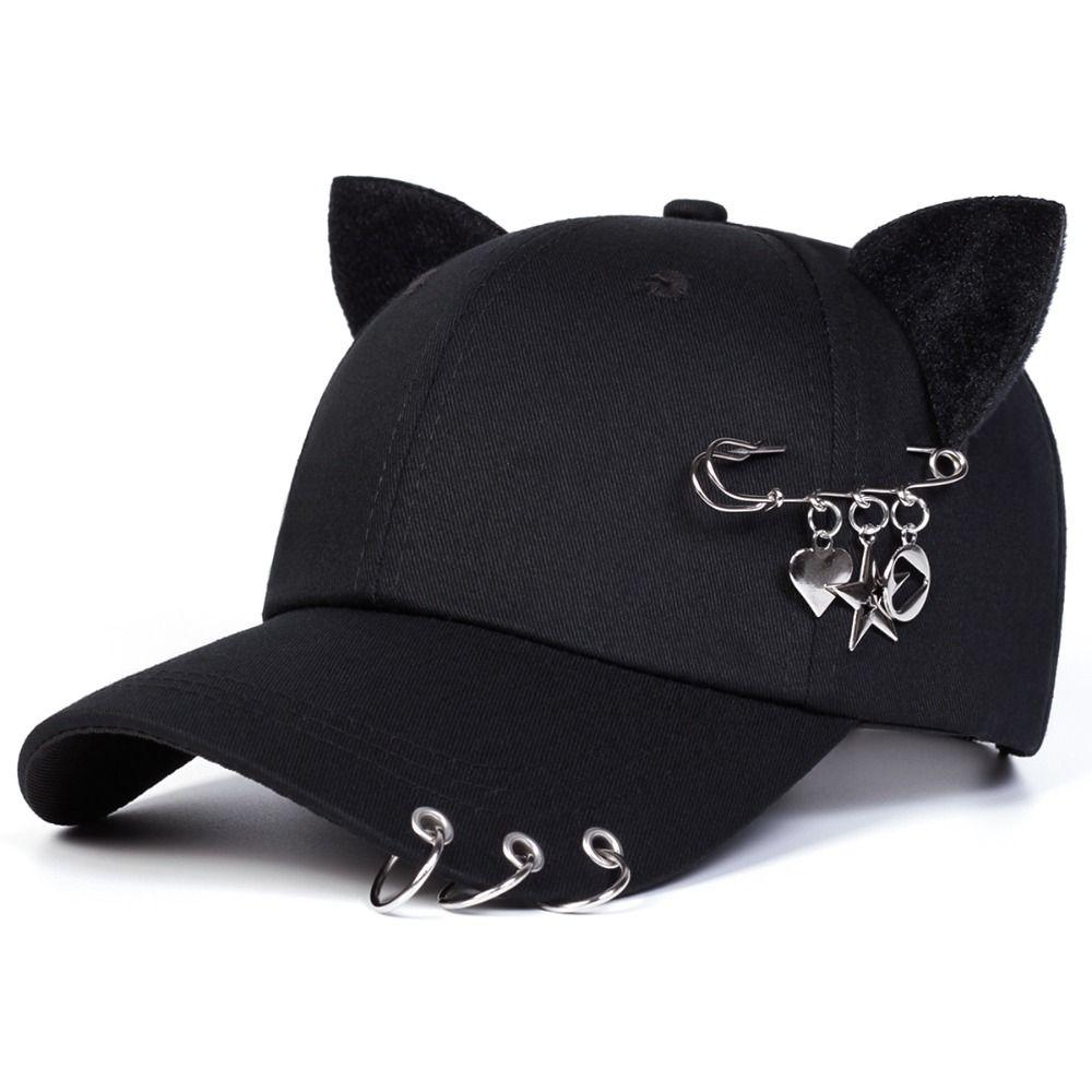 Cat Ear Baseball Caps Breathable Peaked Cap Unisex Sunscreen Hat Unisex