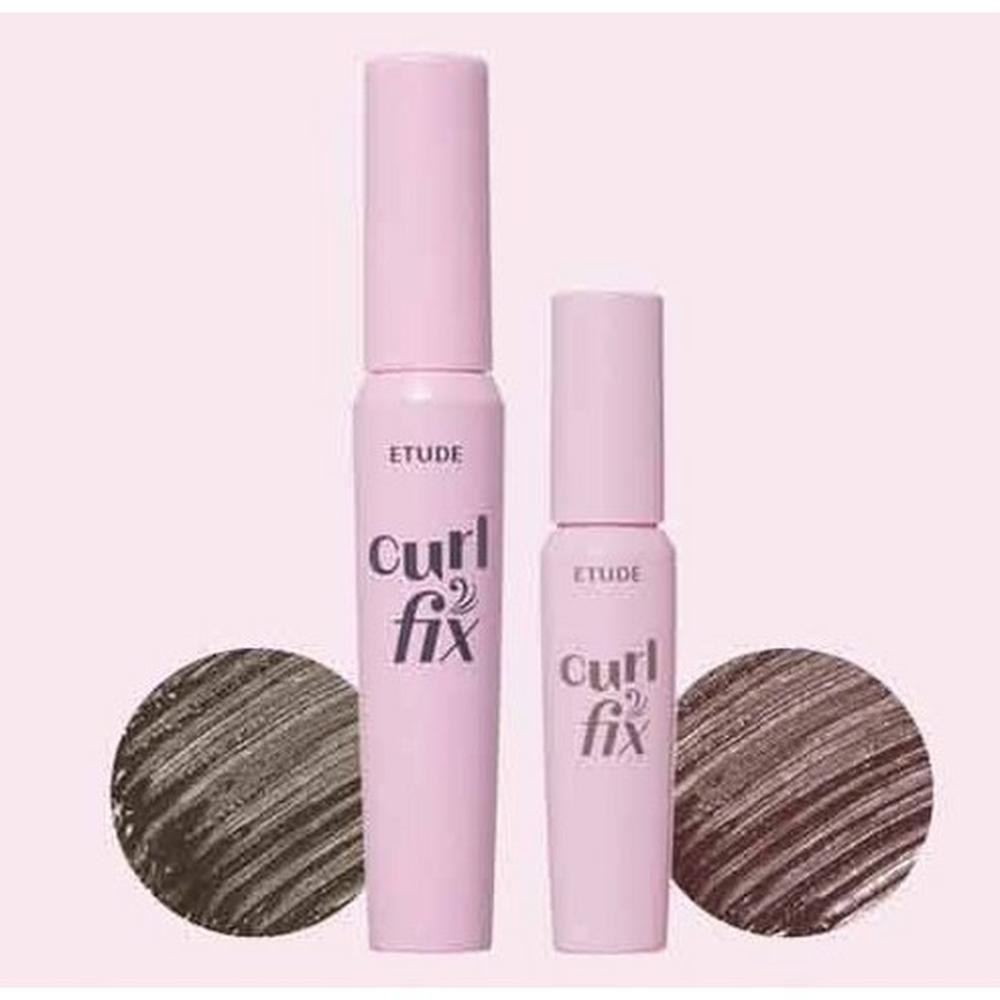 Etude Curl Fix Mascara Mini 4g Black, Korean