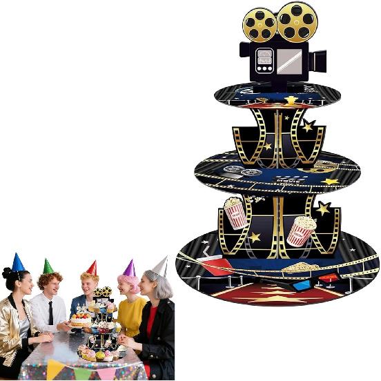 3 Tier Butterfly Cupcake Stand,Suitable for Butterfly Themes – Easy to Assemble& Reble(1Butterfly)