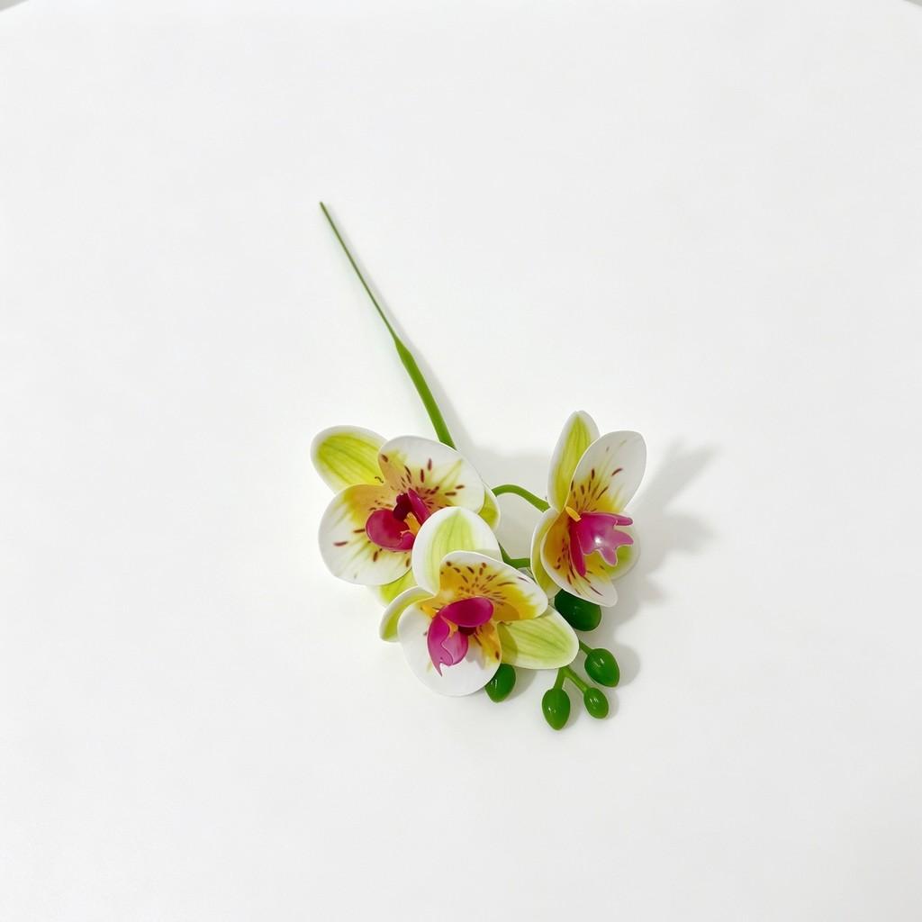 Artificial Orchid Flower Single Stem With 3d Film Texture For Wedding Decor And Home Garden
