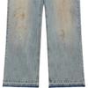 WE11DONE Washed Casual Versatile Distressed Denim Pants Men Bottoms WD-DP0-26-346-M-BL
