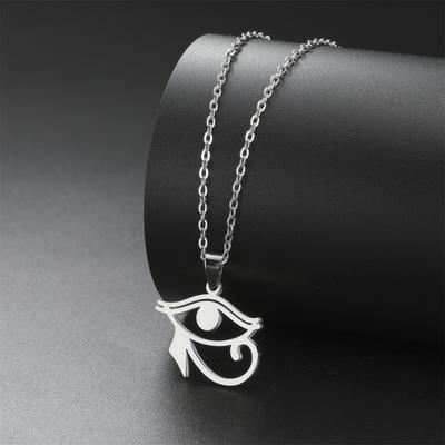  Ancient Egypt The Eye of Horus Necklace For Men Women Vintage Anubis Pendant Chain Stainless Steel Talisman Jewelry Gift