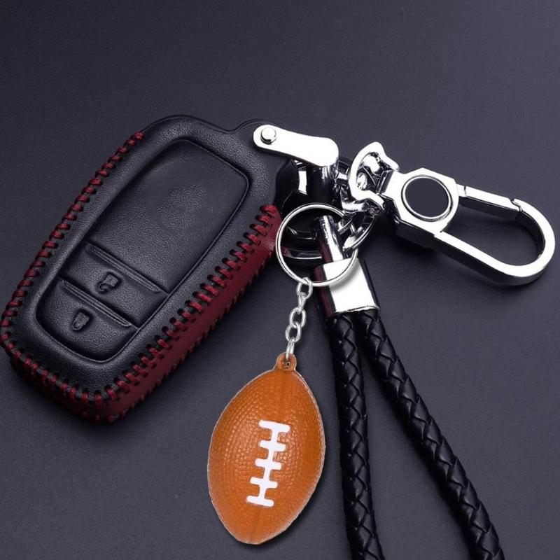 Small Foam Balls Keychain Pendant Backpack Hangings Decoration Handbag Car Keyring Decoration Car Key Holder Bag Pendant