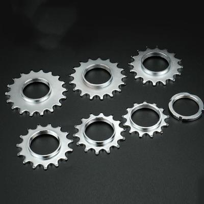 13Z-18Z Fixed-Gear-Fahrrad Freilauf und Festteil Einzelgeschwindigkeit Rückwärtsfahren Festes Ritzel Stahl-Freilauf Festring